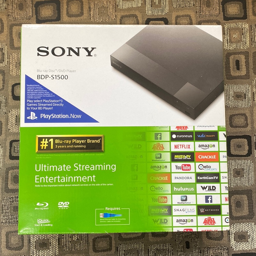 Sony DVD / Blue-ray Disc Player (w/Playstation Now)